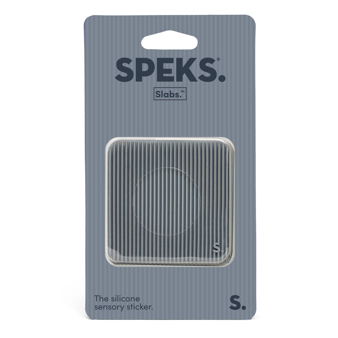 SPEKS Gifts Groove Grey Slabs - Silicone Sensory Sticker | SPEKS