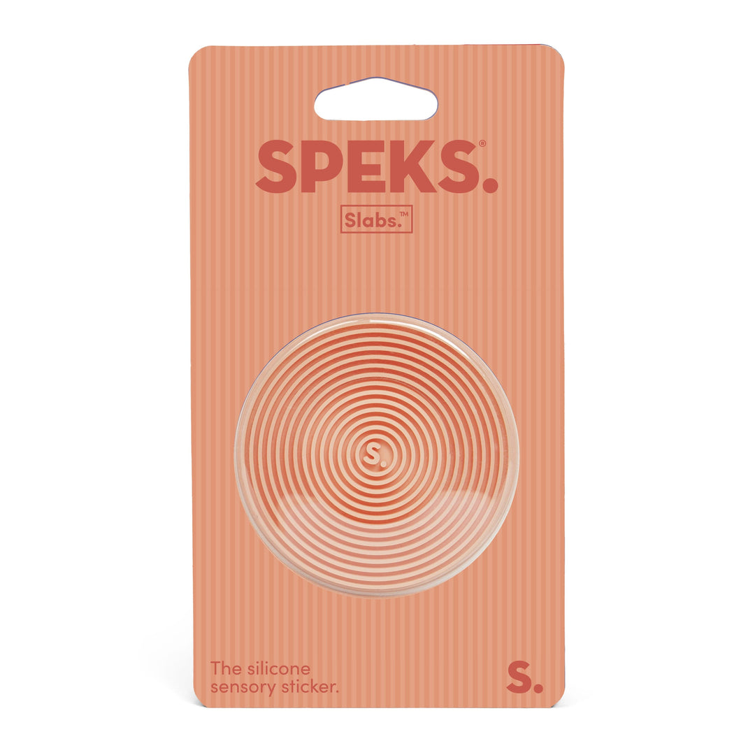SPEKS Gifts Groove Orange Slabs - Silicone Sensory Sticker | SPEKS