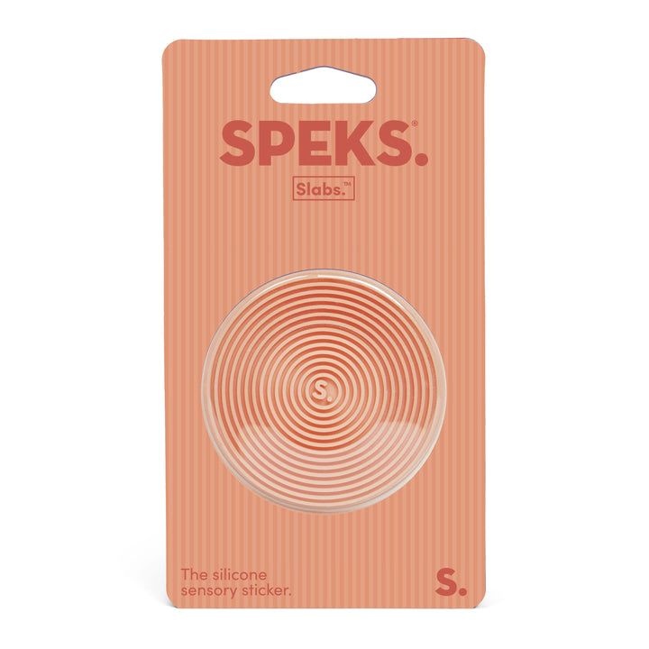 SPEKS Gifts Groove Orange Slabs - Silicone Sensory Sticker | SPEKS