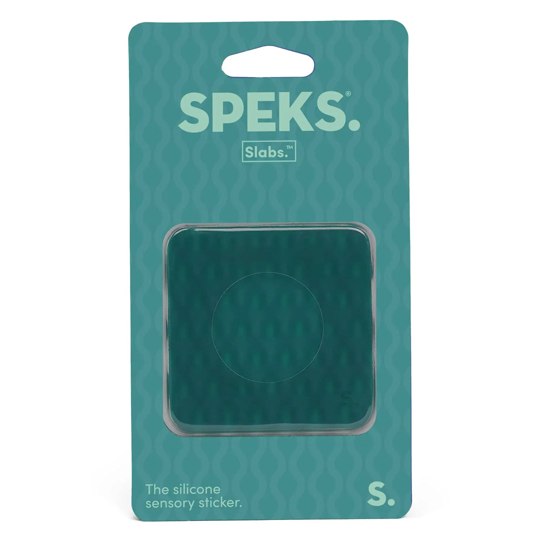 SPEKS Gifts Mesh Green Slabs - Silicone Sensory Sticker | SPEKS