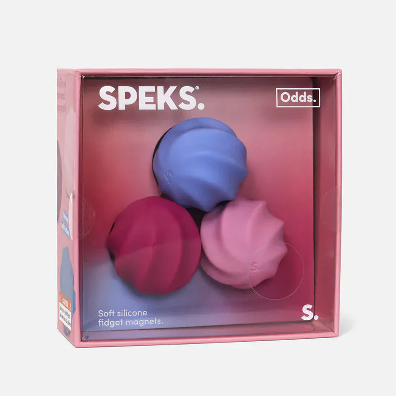 SPEKS Gifts Pink Swirls Odds Silicone Magnets - Vivid Mix | SPEKS