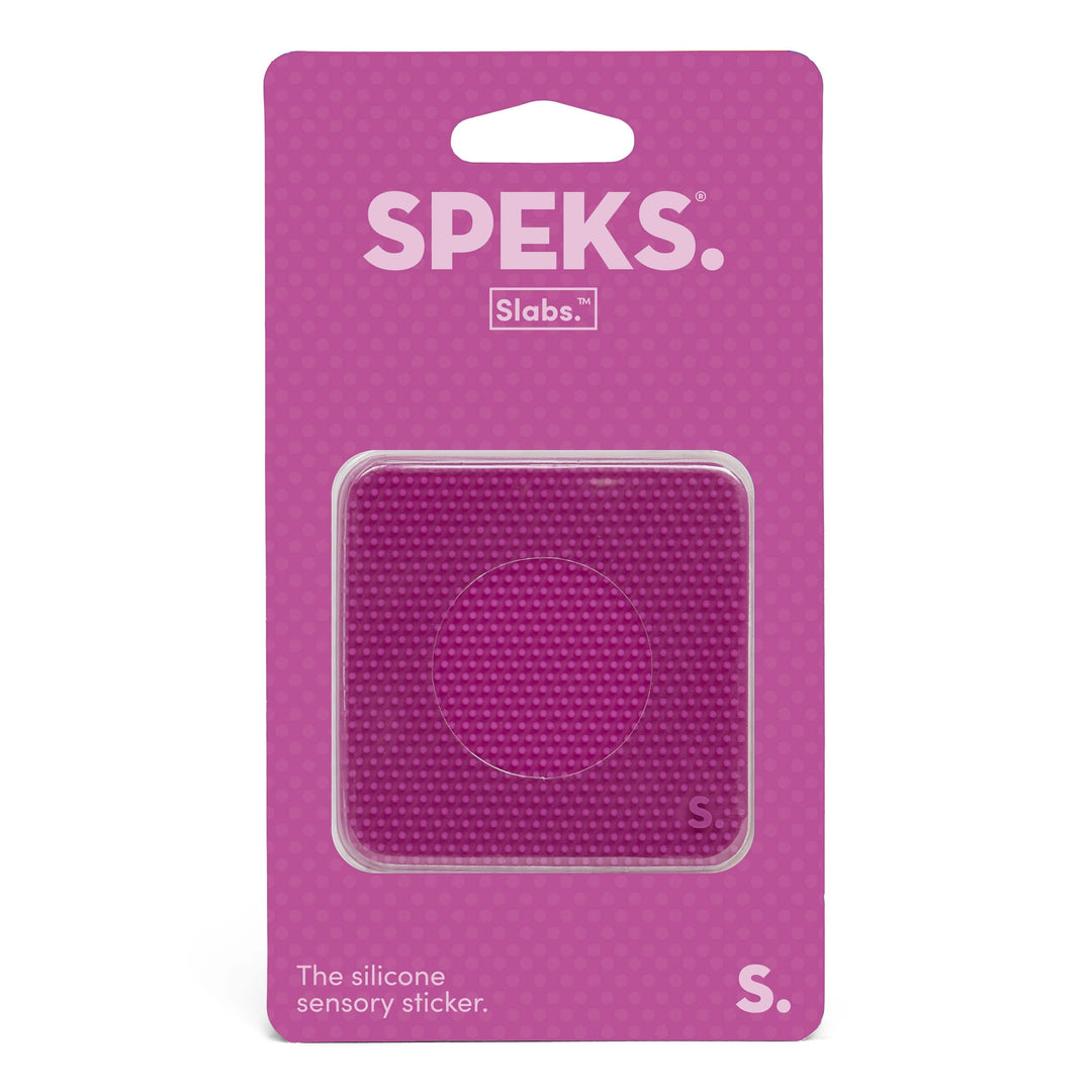 SPEKS Gifts Static Purple Slabs - Silicone Sensory Sticker | SPEKS