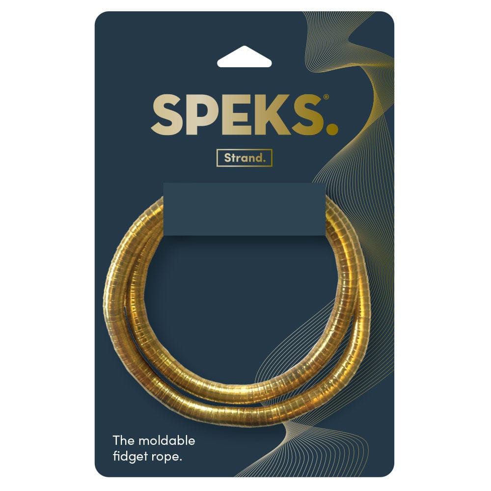 SPEKS Sensory Toy Strand Fidget Rope - Gold | SPEKS