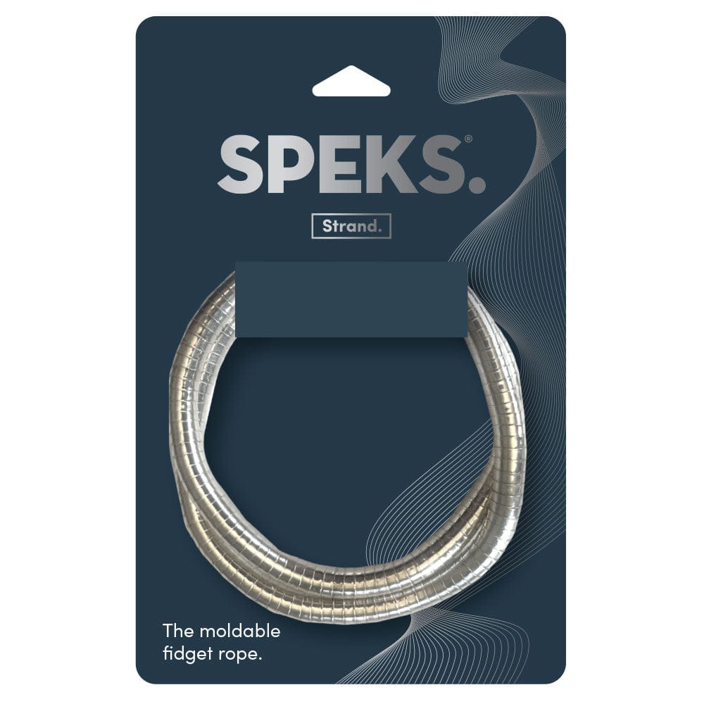 SPEKS Sensory Toy Strand Fidget Rope - Silver | SPEKS