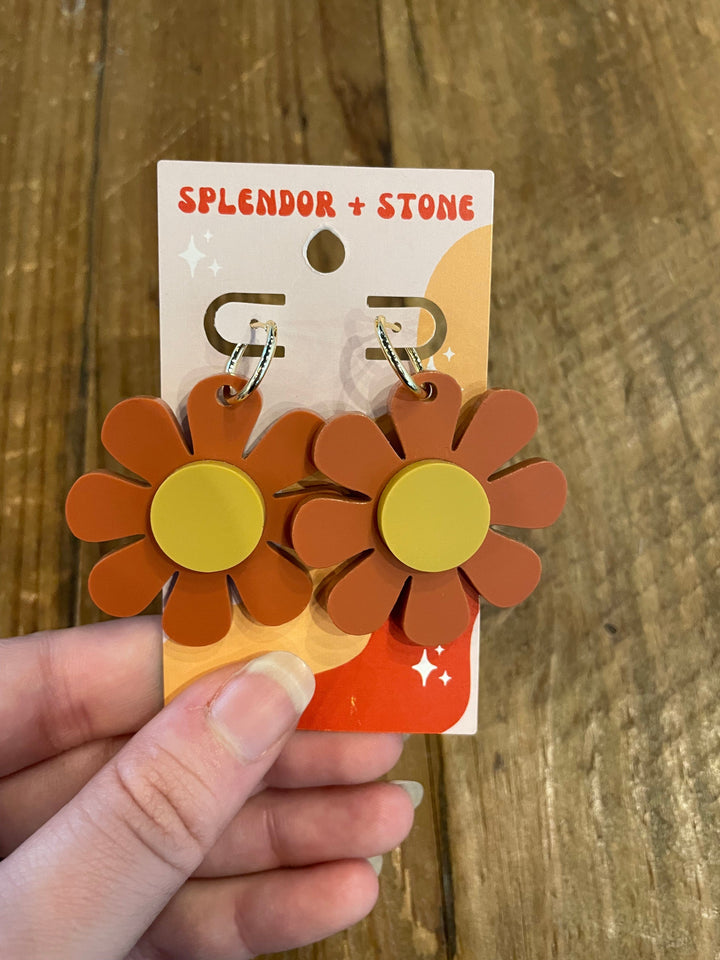 Splendor and Stone Earrings Daisy Earrings