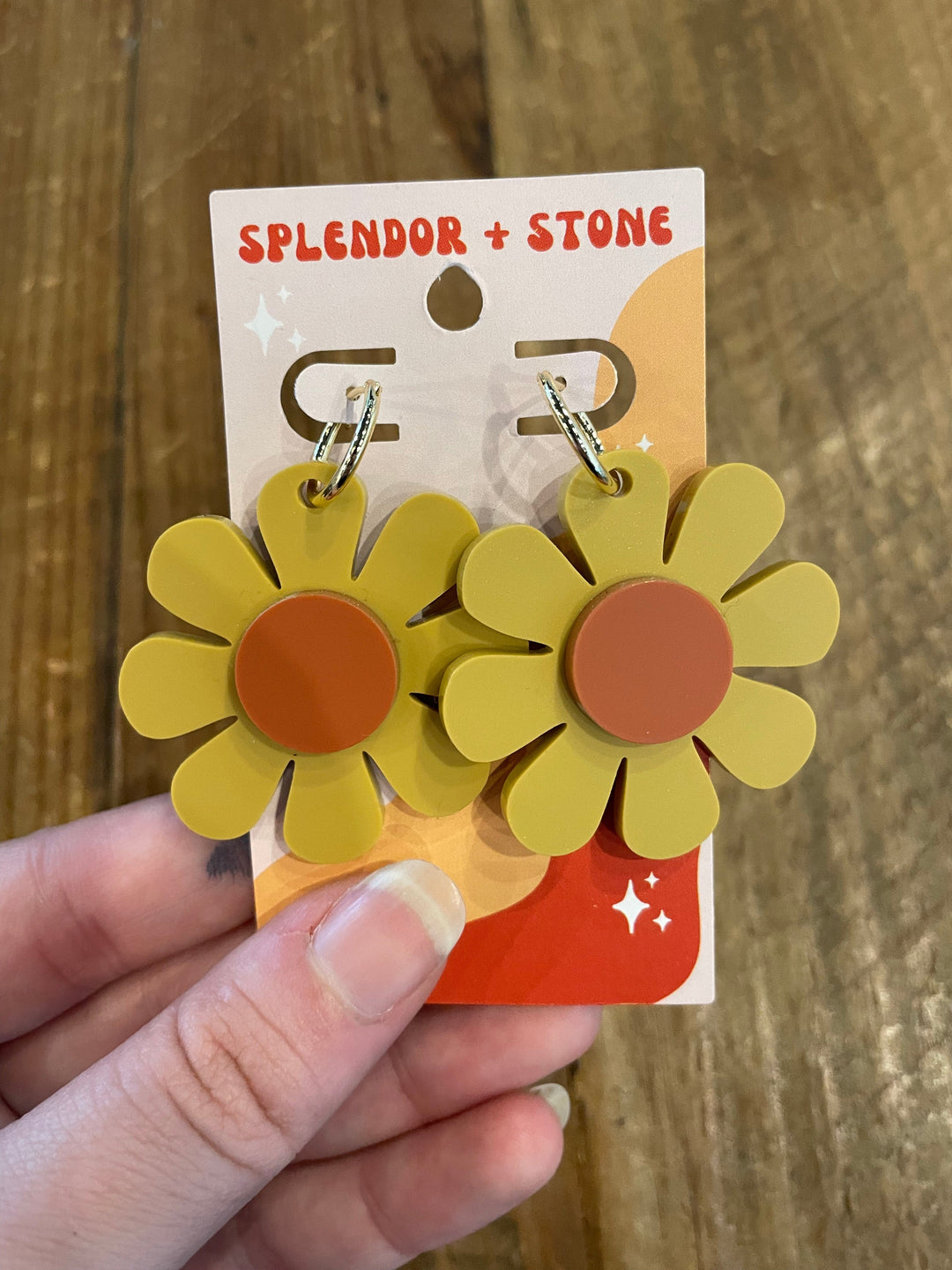 Splendor and Stone Earrings Daisy Earrings