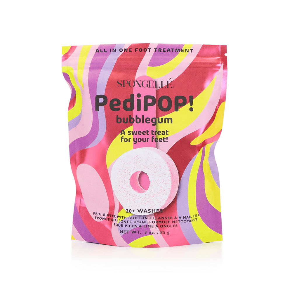 Spongellé Bath & Body Bubblegum PediPop - Pedi Buffer & Nail File