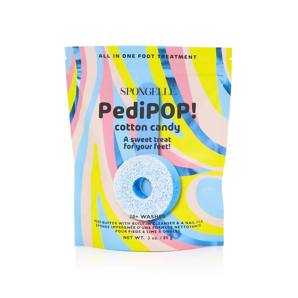Spongellé Bath & Body Cotton Candy Pedipop - Pedi Buffer & Nail File