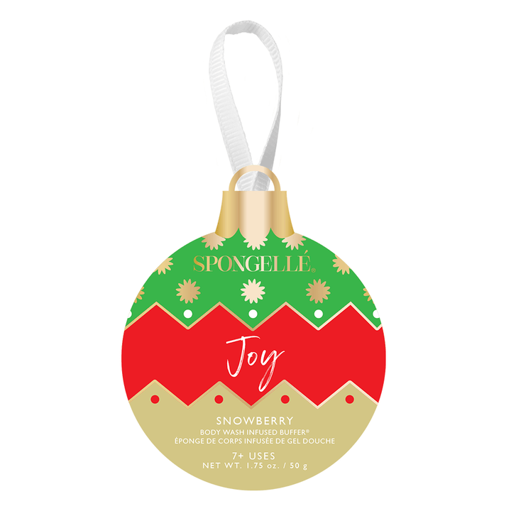 Spongellé Snowberry Holiday Ornament Buffer