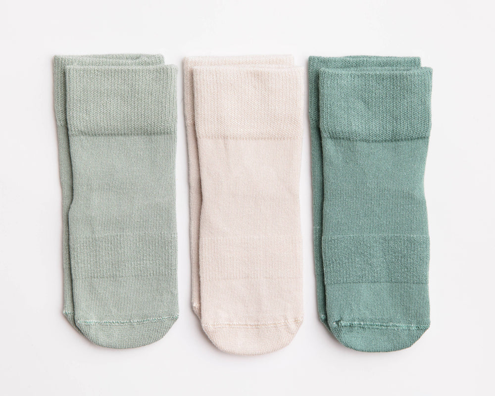 squid socks Baby & Toddler Socks & Tights 0 - 6M Coastal - Non-Slip Baby Socks Stone Gray, Eucalyptus, Thyme