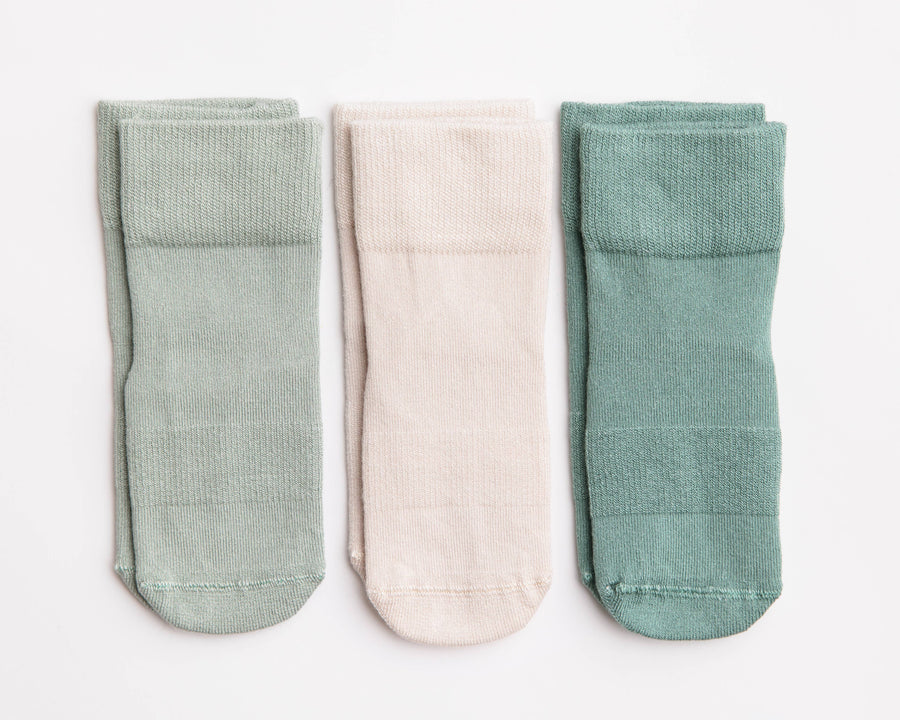 squid socks Baby & Toddler Socks & Tights Coastal - Non-Slip Baby Socks Stone Gray, Eucalyptus, Thyme