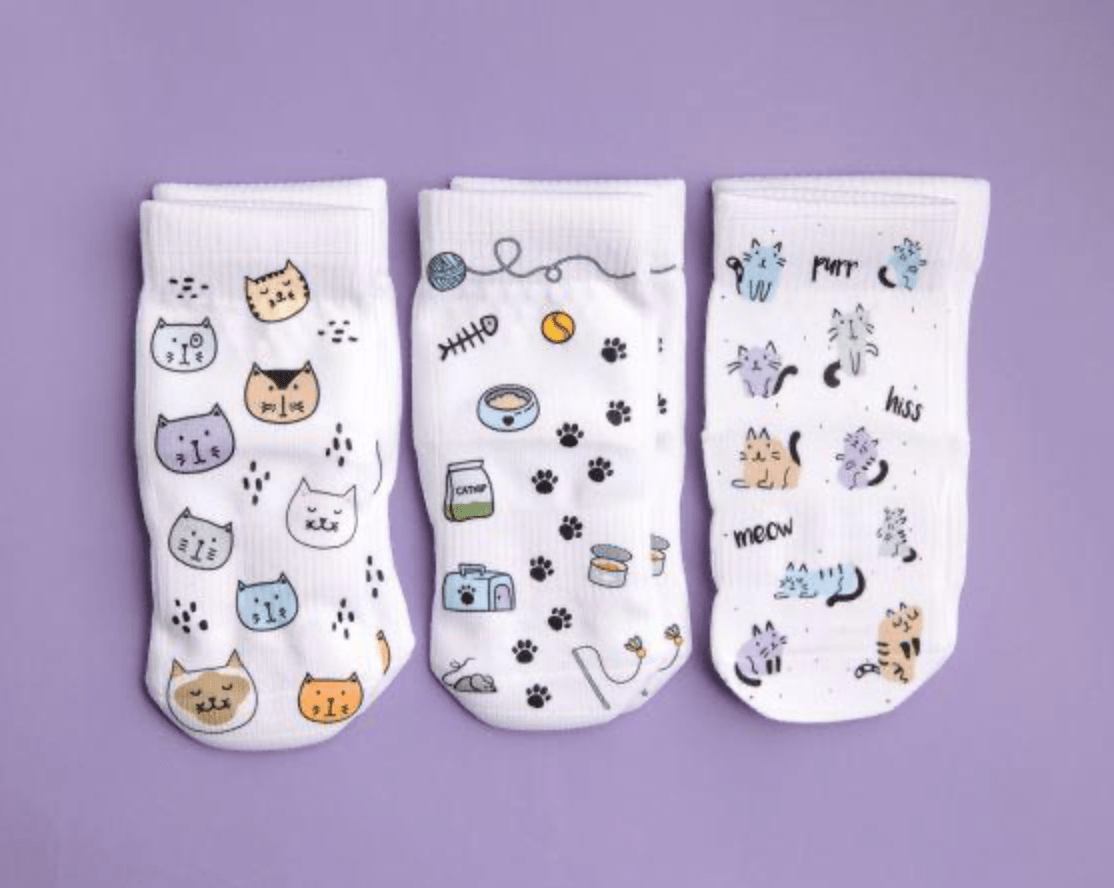 Squid Socks Socks 0-6M Squid Socks Meow Collection - 3 Pack Socks