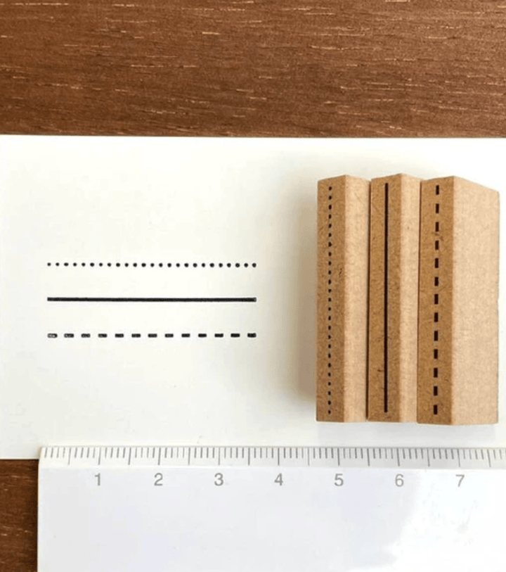 Stamp Marche Paper Stamp Marche Simple Line stamps - Set of 3, 35mm