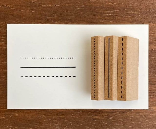 Stamp Marche Paper Stamp Marche Simple Line stamps - Set of 3, 35mm