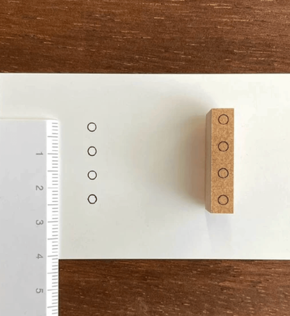 Stamp Marche Paper Stamp Marche Stamp Check 24mm - Circles