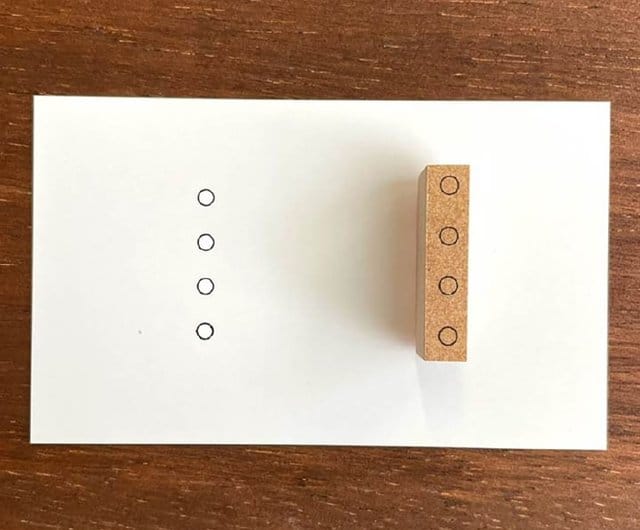 Stamp Marche Paper Stamp Marche Stamp Check 24mm - Circles