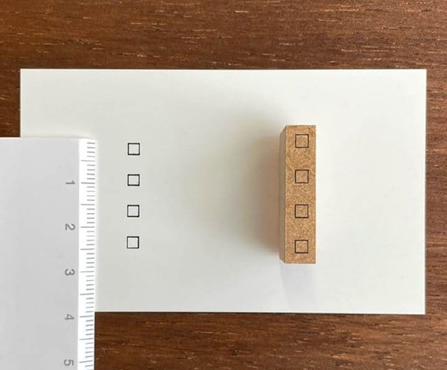 Stamp Marche Paper Stamp Marche Stamp Check 24mm - Squares