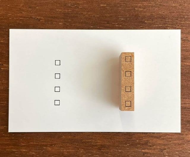 Stamp Marche Paper Stamp Marche Stamp Check 24mm - Squares