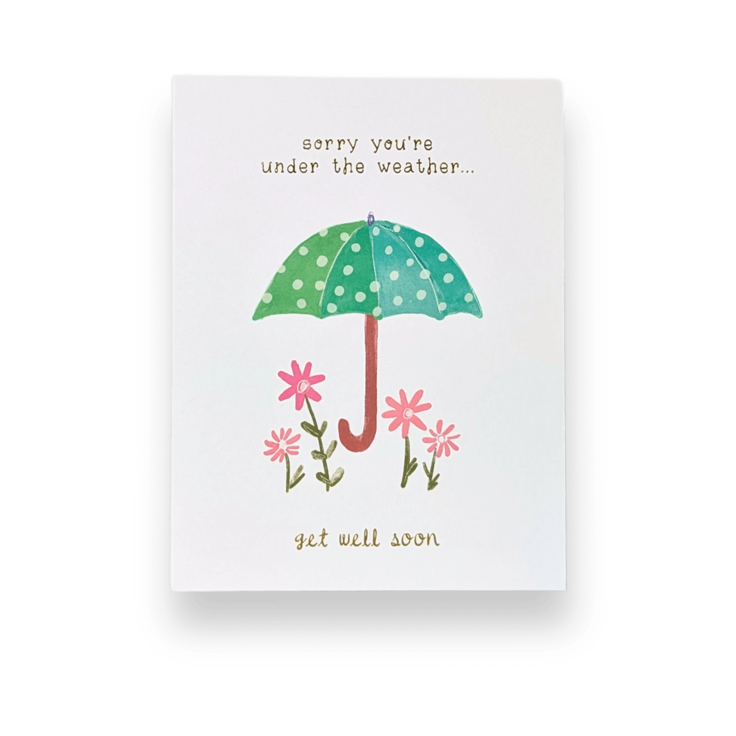 Stannie & Lloyd Greeting Card Under The Weather Card