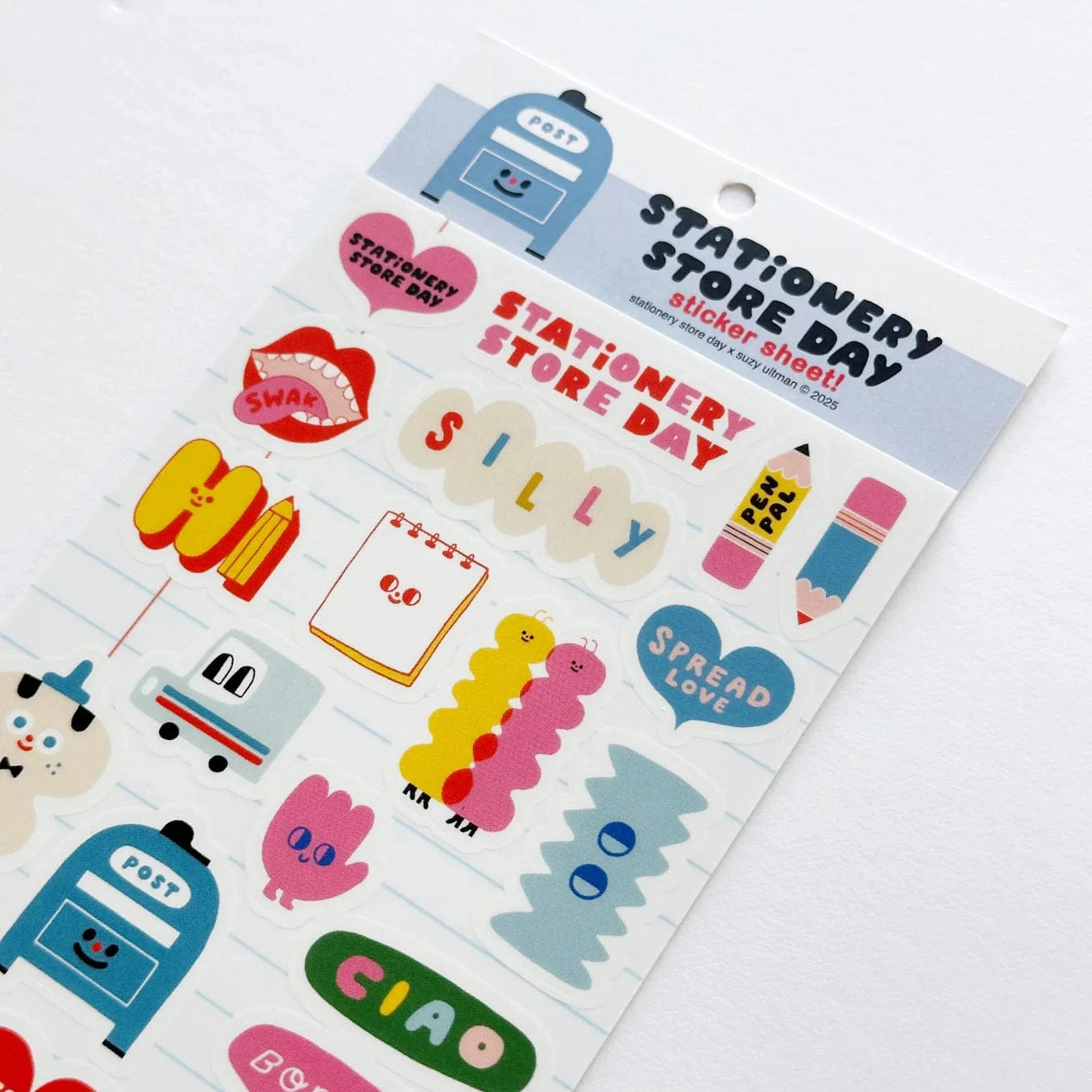 Stationery Store Day Cards Suzy's Cuties Sticker Sheet