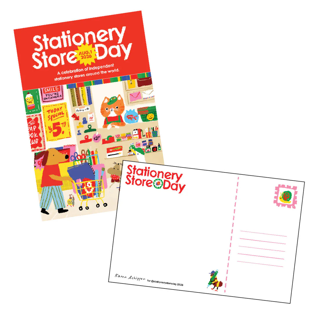 Stationery Store Day Paper 2026 Poster Postcard 1