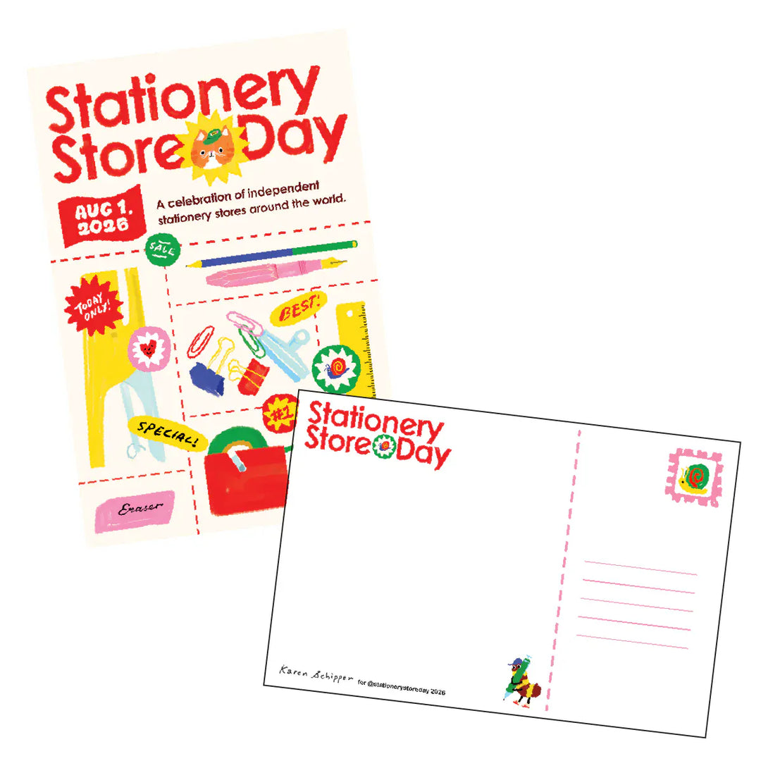 Stationery Store Day Paper 2026 Poster Postcard 2