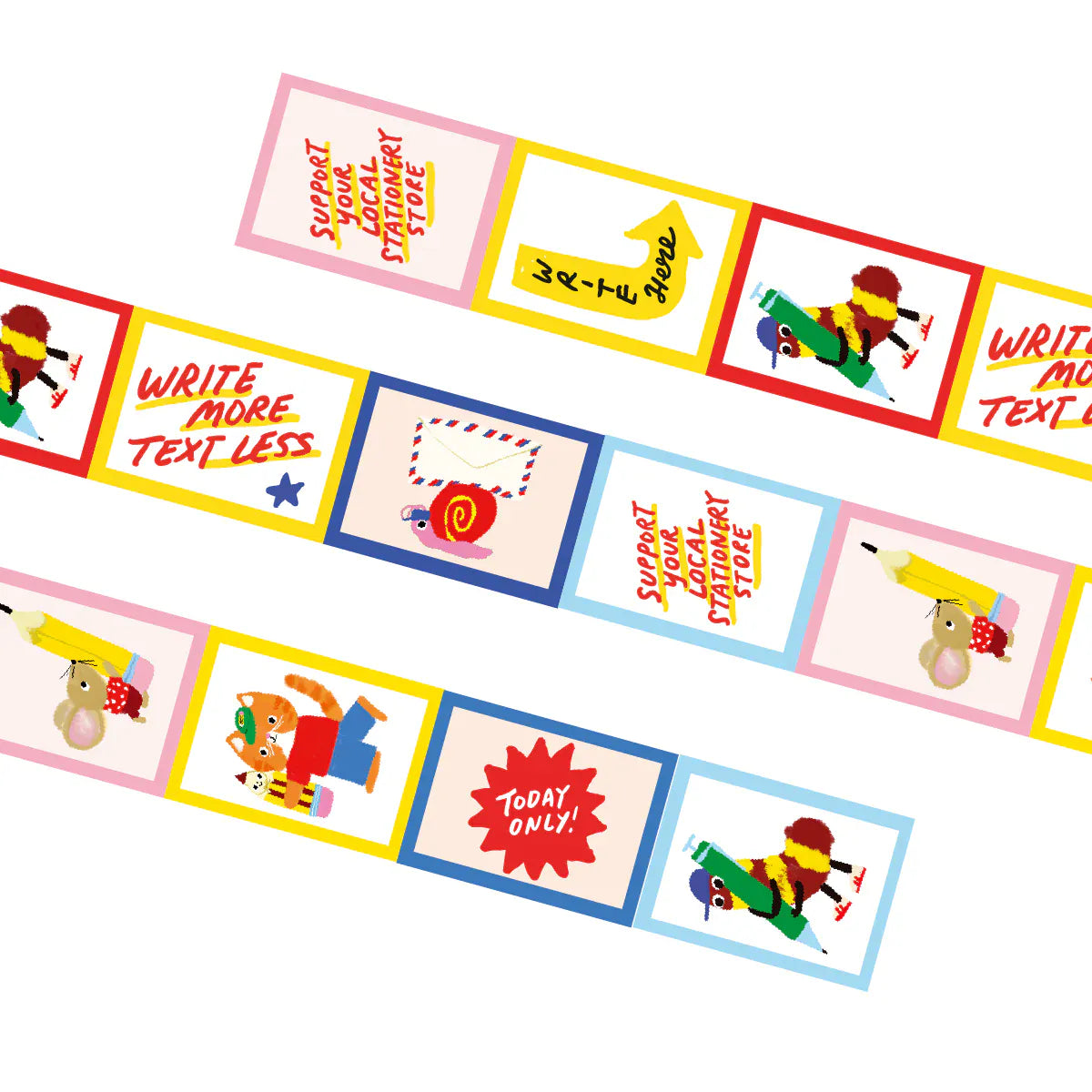 Stationery Store Day Paper Attention Shoppers Stamp Washi Tape