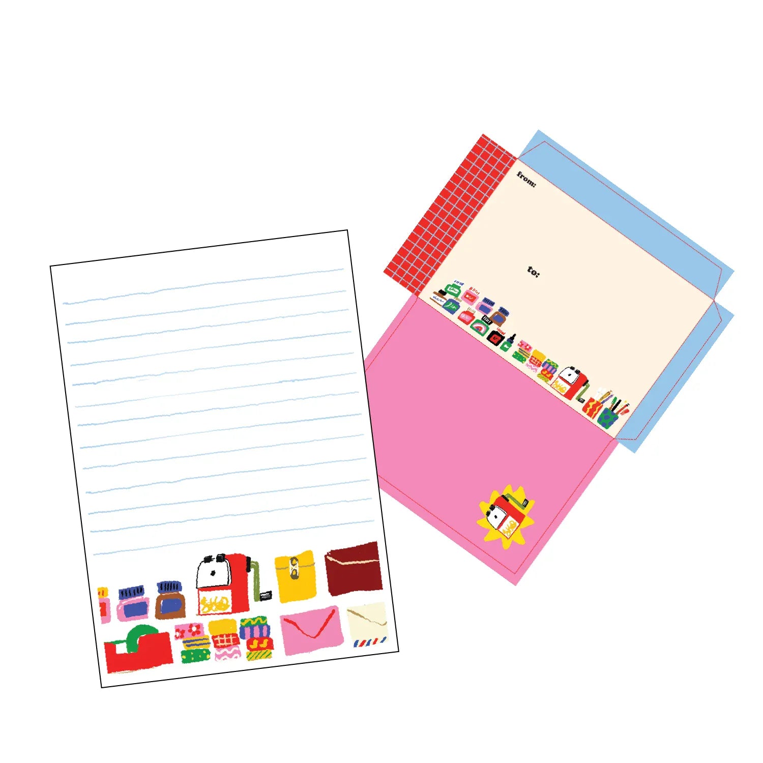 Stationery Store Day Paper Desk Essentials Letter Set