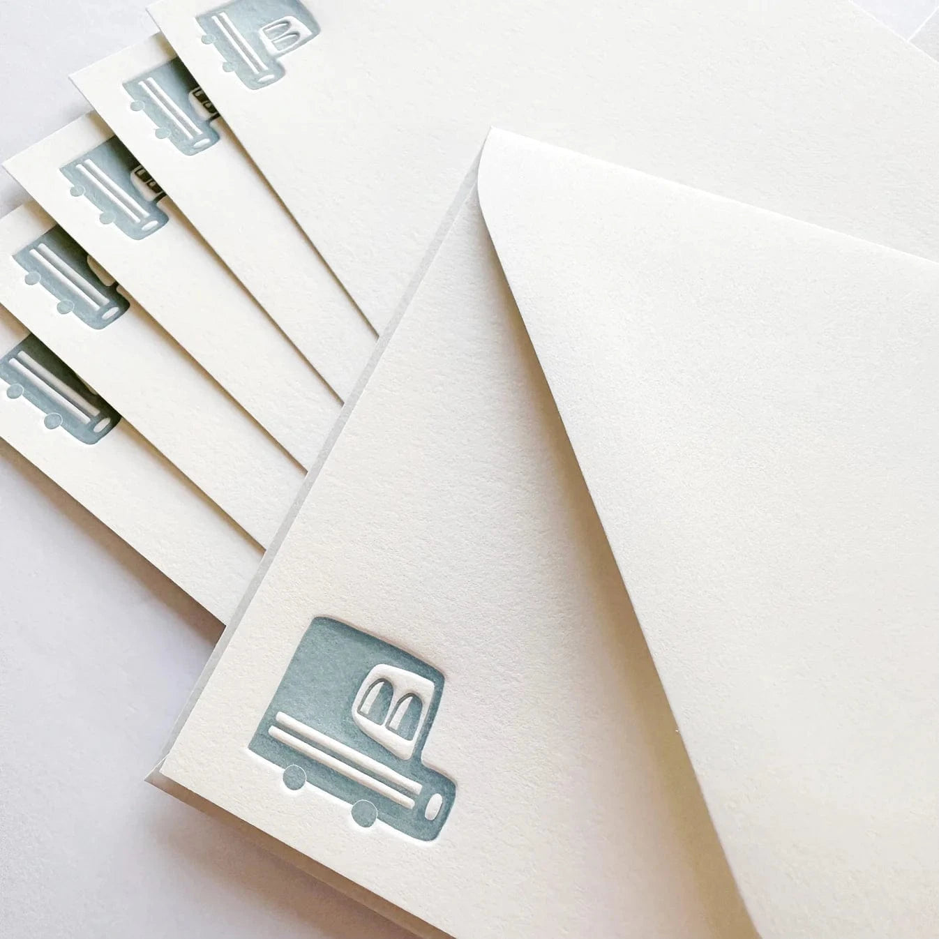 Stationery Store Day Paper Mail Truck Note Set