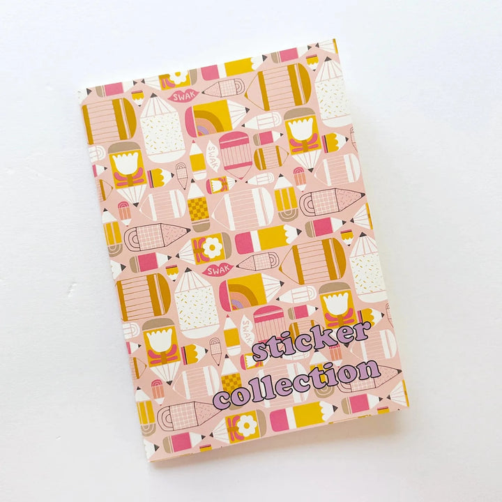 Stationery Store Day Paper Pencil Pattern Sticker Book