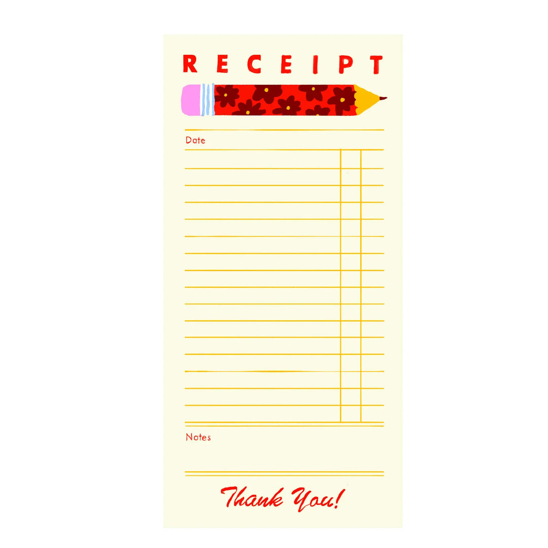 Stationery Store Day Paper Receipt Notepad