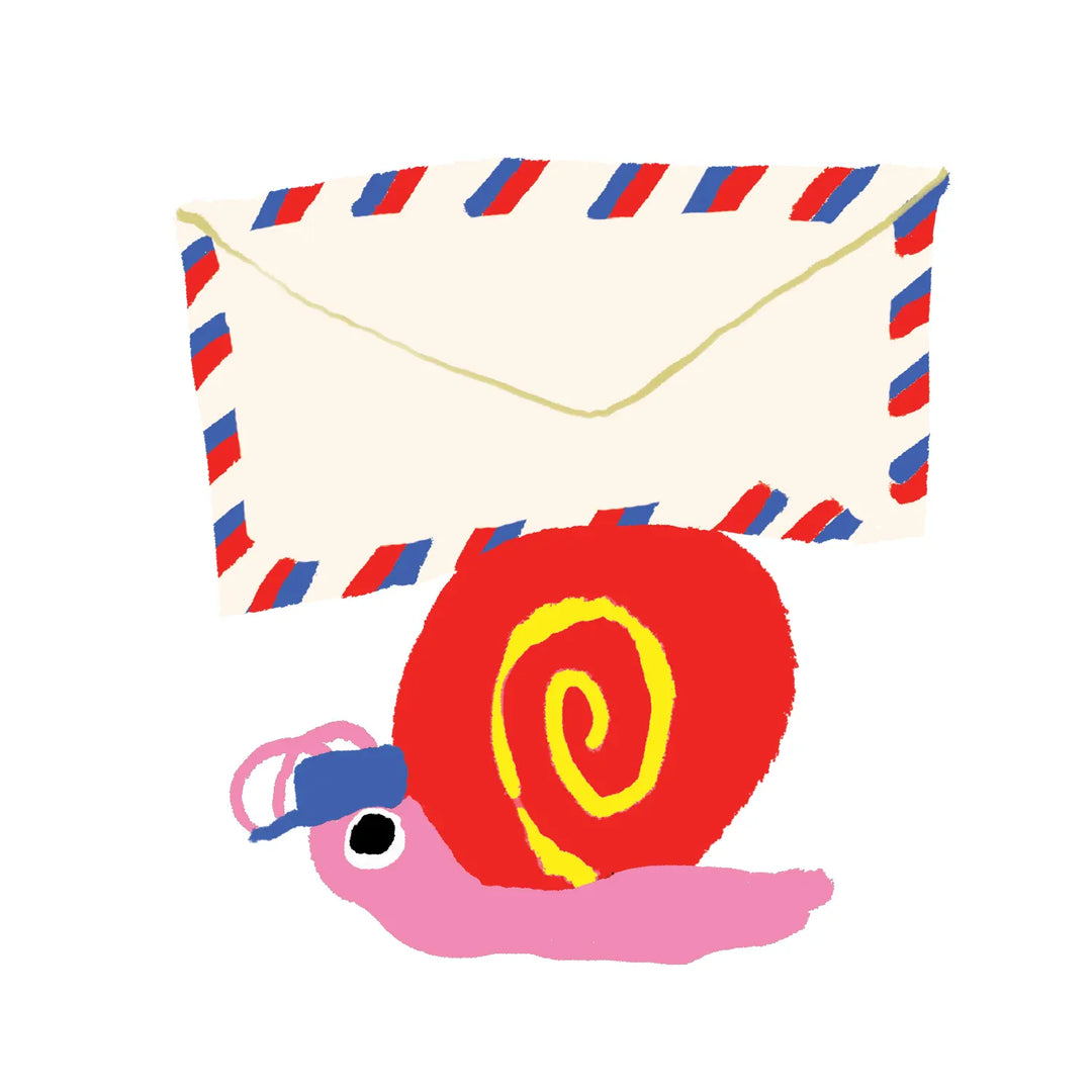 Stationery Store Day Paper Snail and Mail Vinyl Sticker