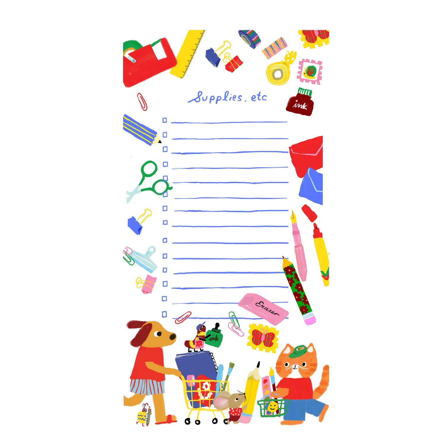 Stationery Store Day Paper Stocking Up Notepad