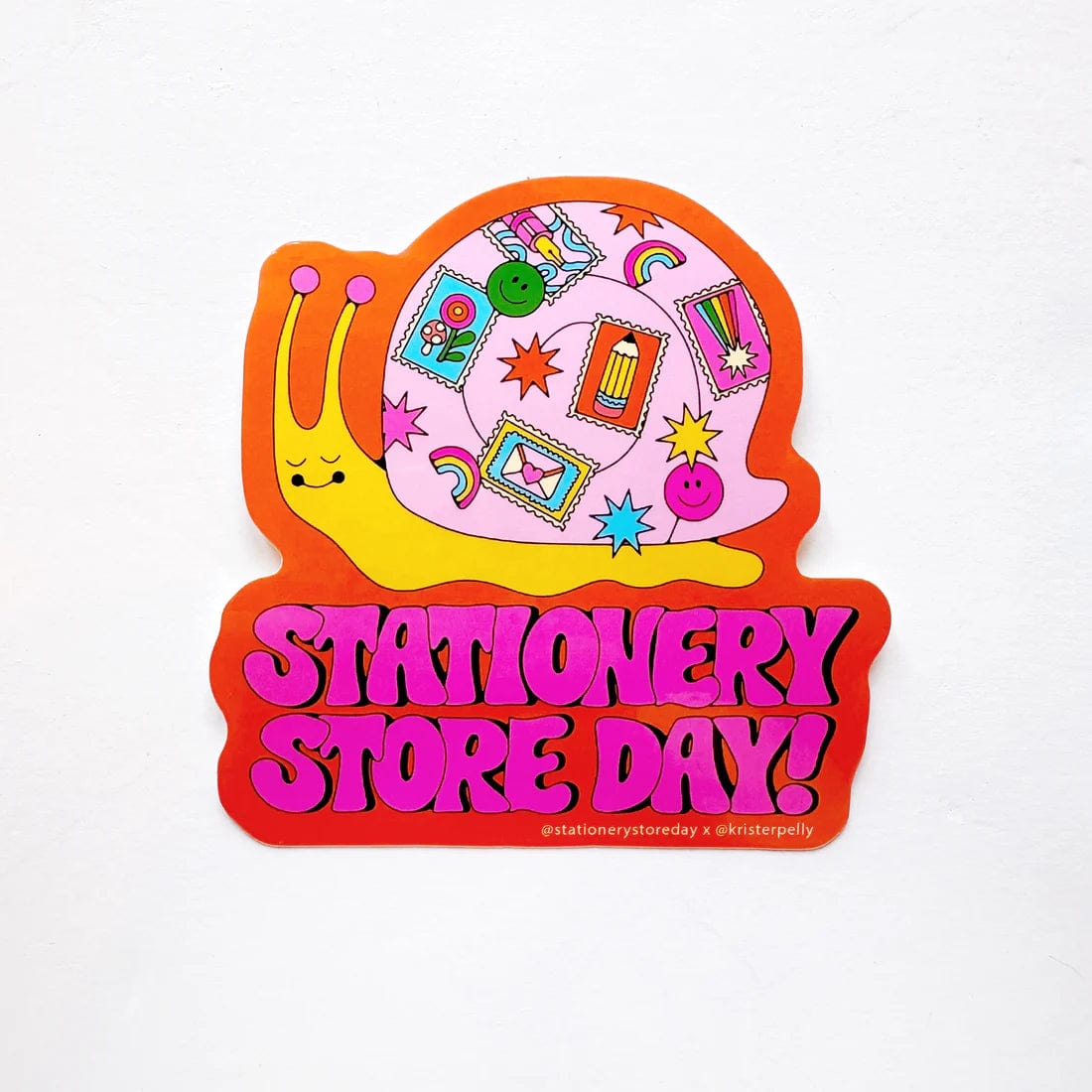 Stationery Store Day Sticker 2024 Postal Snail Vinyl Sticker