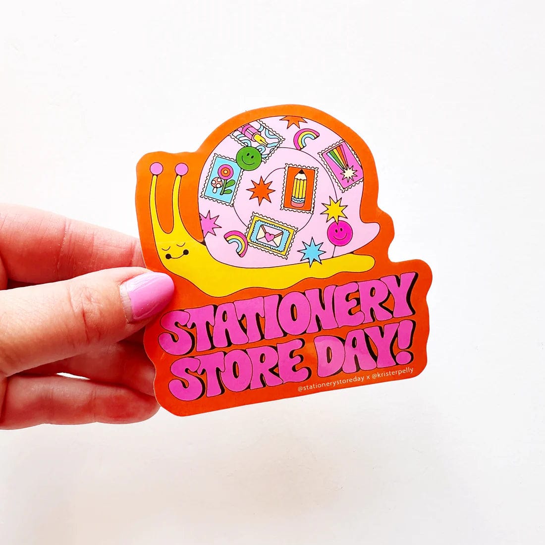 Stationery Store Day Sticker 2024 Postal Snail Vinyl Sticker