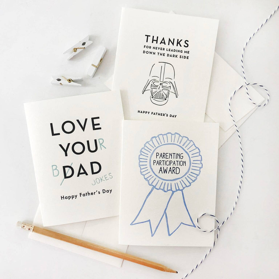 Steel Petal Press Cards Dad Jokes - Letterpress Father's Day Greeting Card
