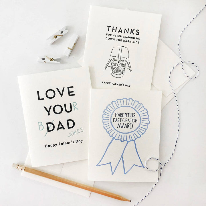 Steel Petal Press Cards Dad Jokes - Letterpress Father's Day Greeting Card