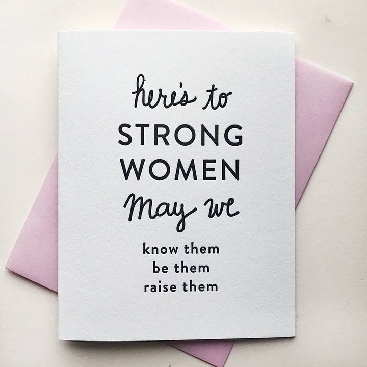 Steel Petal Press Cards Strong Women - Encouragement and Friendship Greeting Card