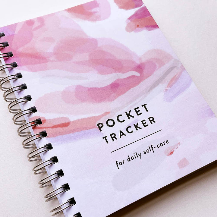 Steel Petal Press Notebook Pocket Spiral Notebook - Pocket Tracker for Self Care