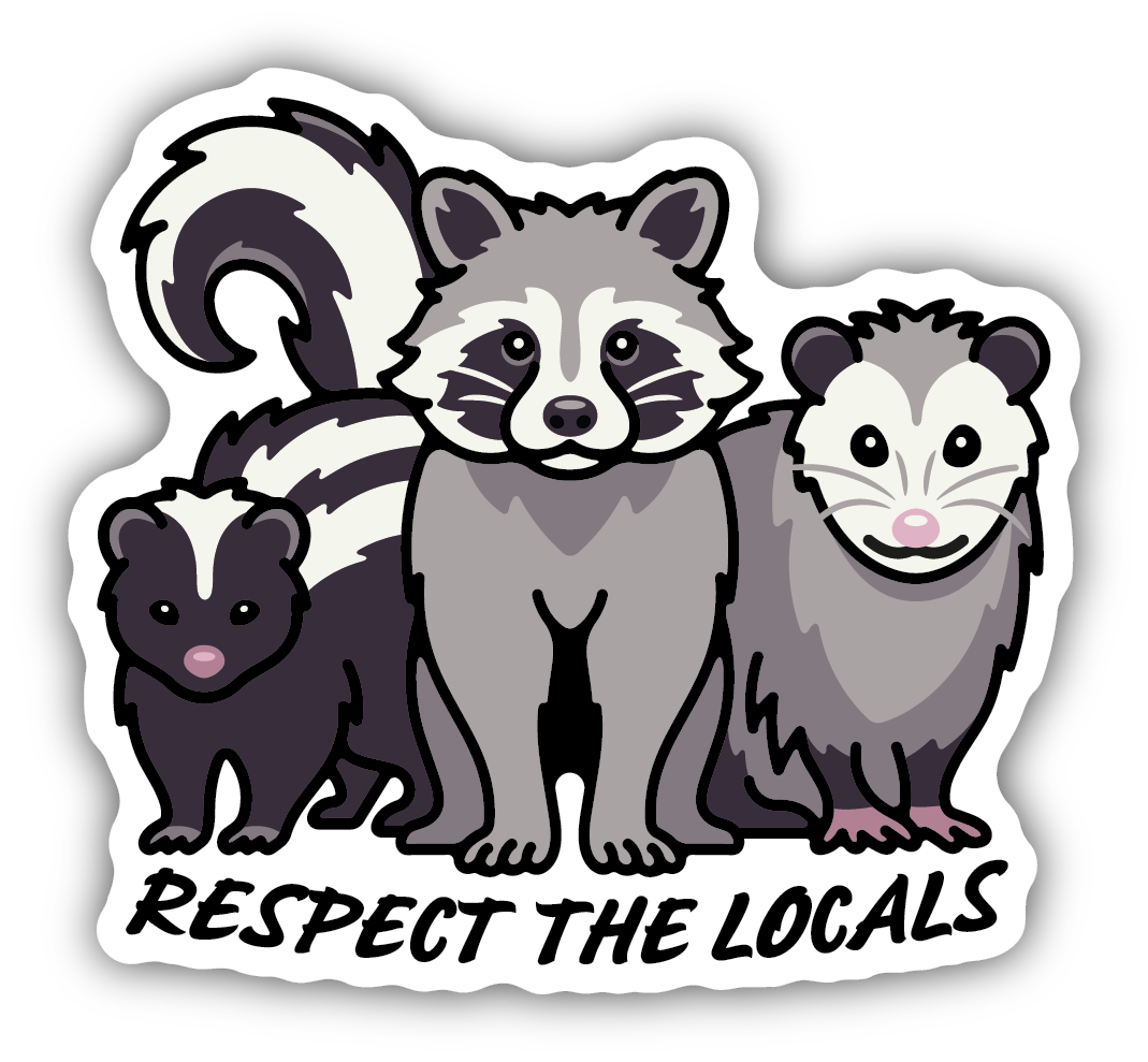 Stickers Northwest Cards Respect the Locals Sticker