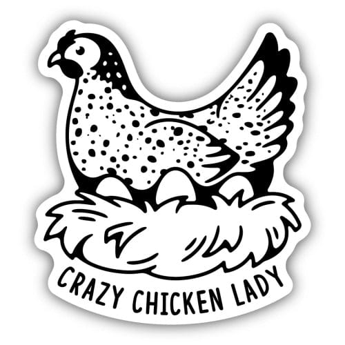 Stickers Northwest Sticker Crazy Chicken Lady Sticker