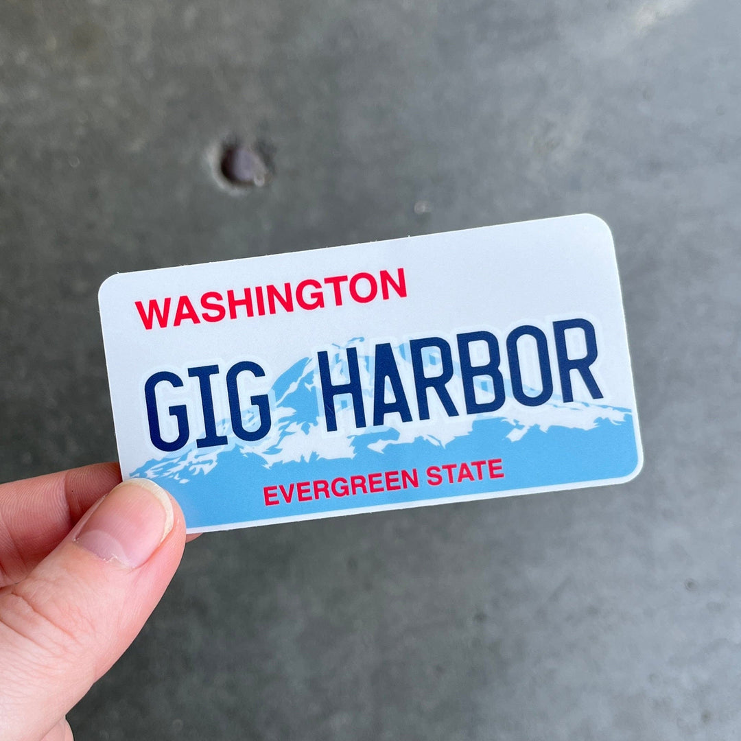 Stickers Northwest Sticker Gig Harbor WA License Plate Sticker