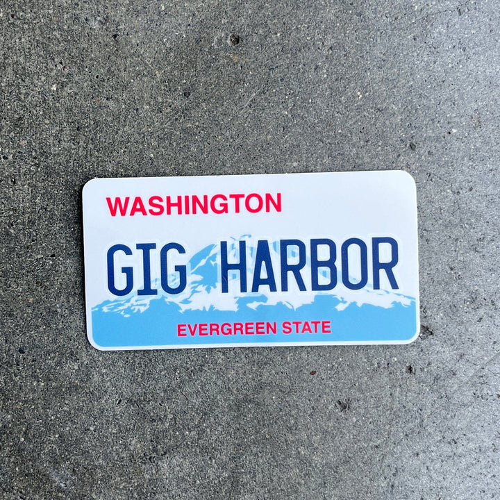 Stickers Northwest Sticker Gig Harbor WA License Plate Sticker