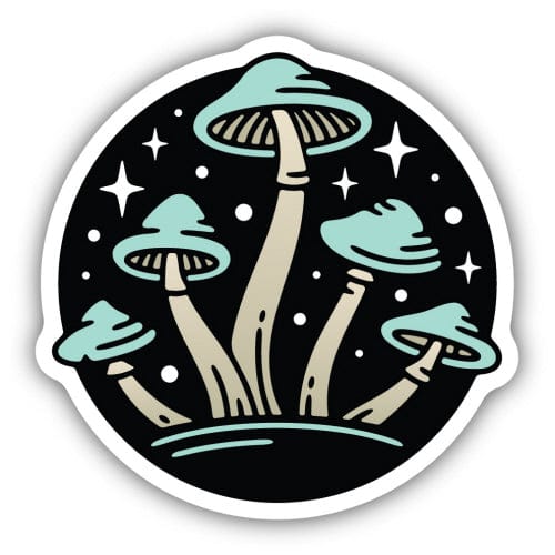 Stickers Northwest Sticker Nighttime Mushrooms Sticker