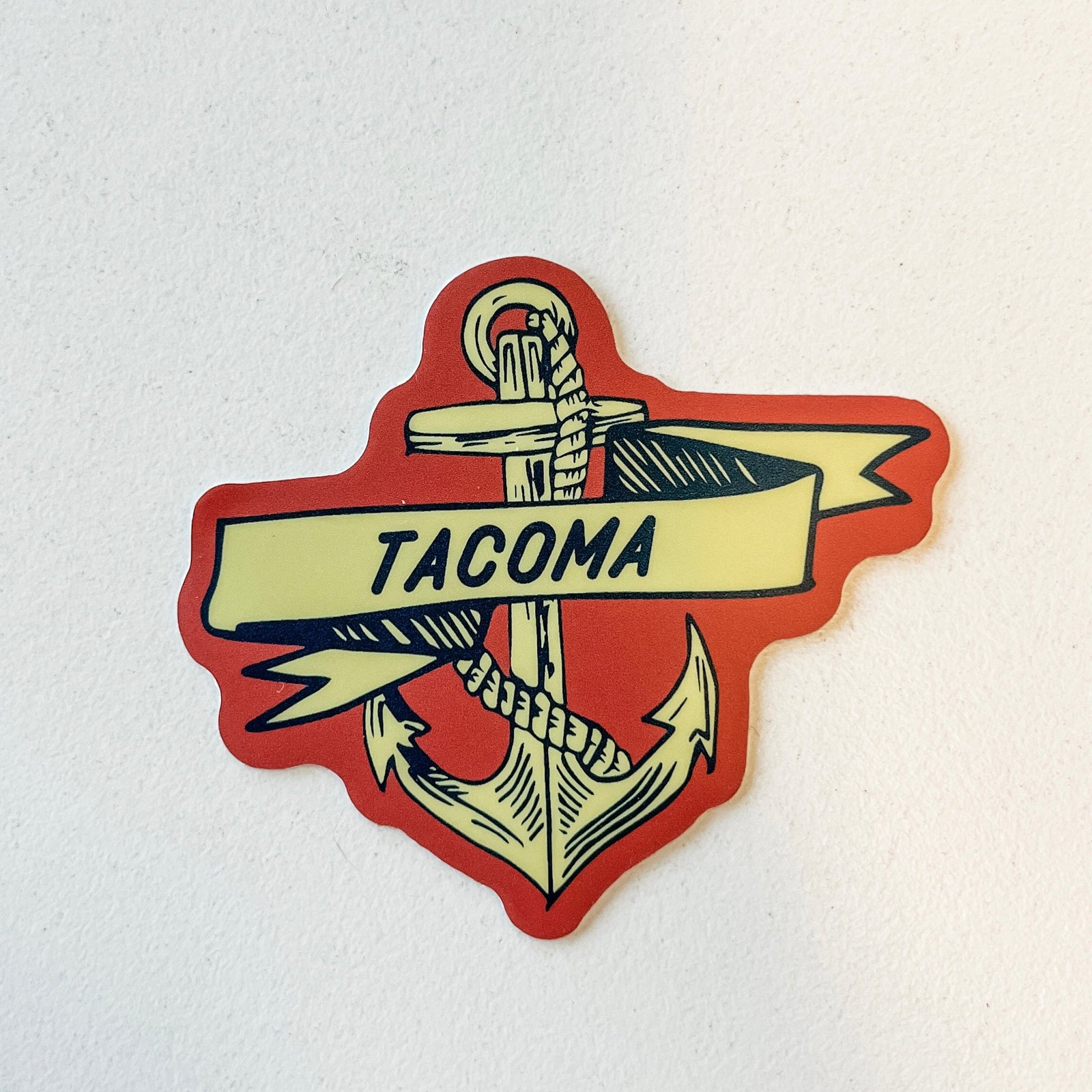 Stickers Northwest Sticker Tacoma Anchor Banner Sticker