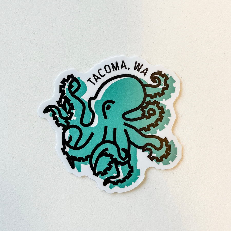 Stickers Northwest Sticker Tacoma Washington Octopus Sticker