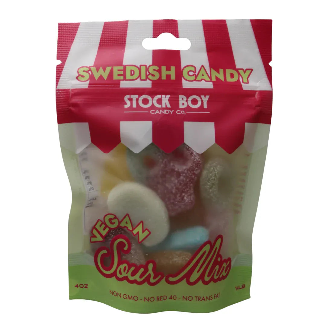 Stock Boy Candy Vegan Sour Mix – Swedish & European Sour Candy Mix | Stock Boy
