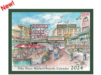 Studio Solstone Calendar 2024 Pike Place Market / Seattle - Calendar