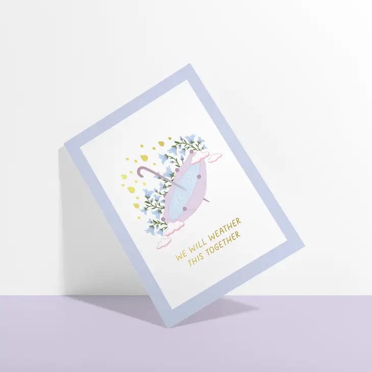 Sublime & Co. Card Gold Foil Umbrella Sympathy Card