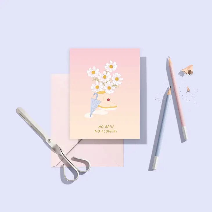 Sublime & Co. Card No Rain No Flowers Sympathy Card